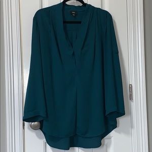 Teal Long Sleeve Blouse
